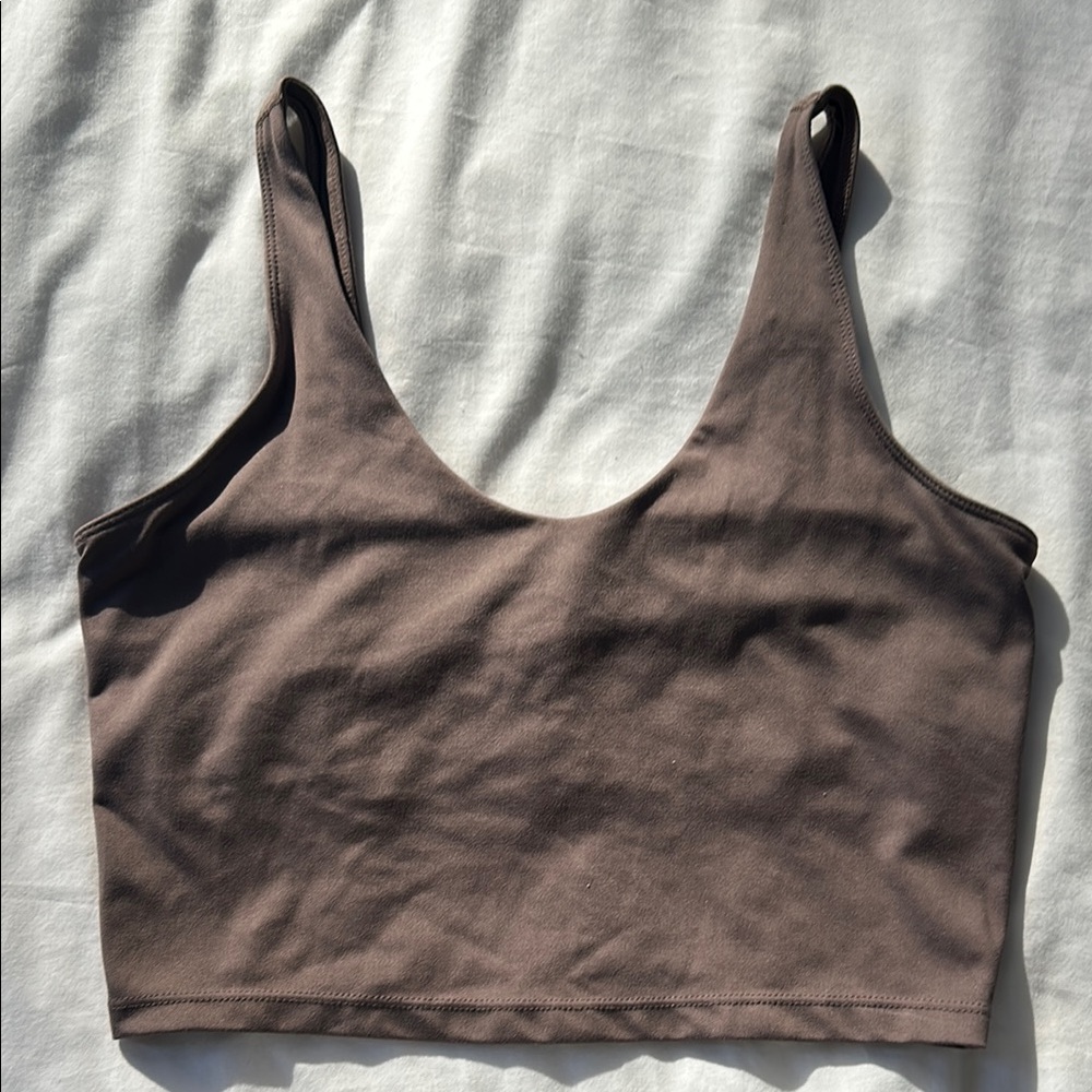 Brown Cropped Tank Top